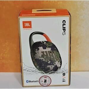 Jbl Speaker Clip 5 Waterproof Portable Wireless Bluetooth Speaker Camo